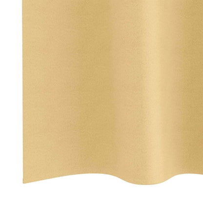 vidaXL Blackout Curtains with Rings 2 pcs Beige 175 x 140 cm Polyester