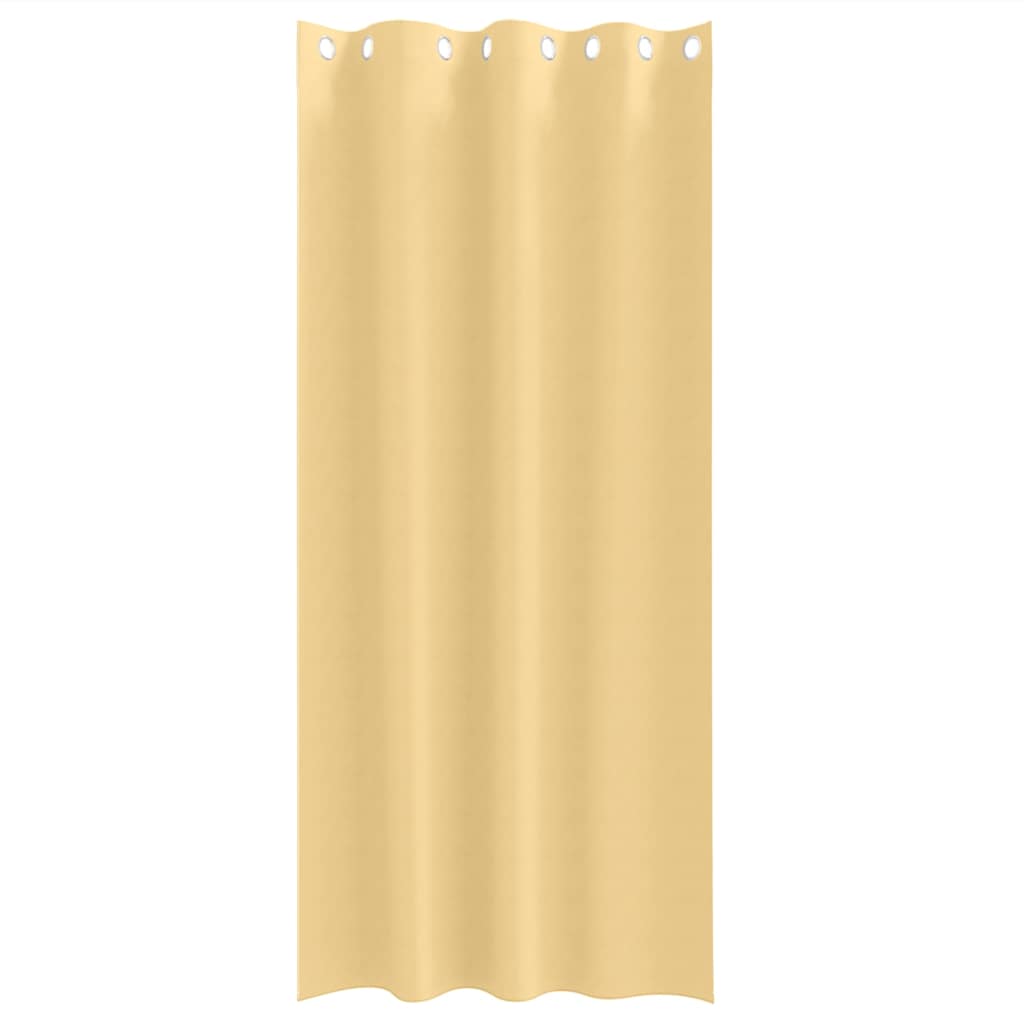 vidaXL Blackout Curtains with Rings 2 pcs Beige 245 x 140 cm Polyester