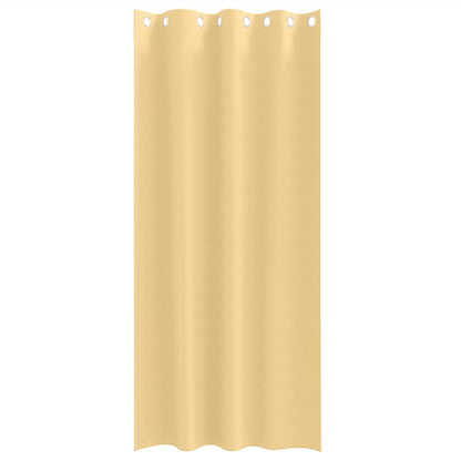 vidaXL Blackout Curtains with Rings 2 pcs Beige 245 x 140 cm Polyester