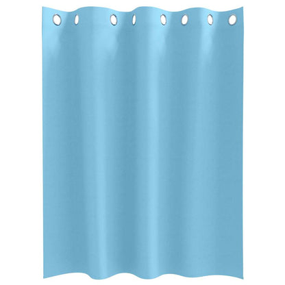 vidaXL Blackout Curtains with Rings 2 pcs Light Blue 140 x 140 cm