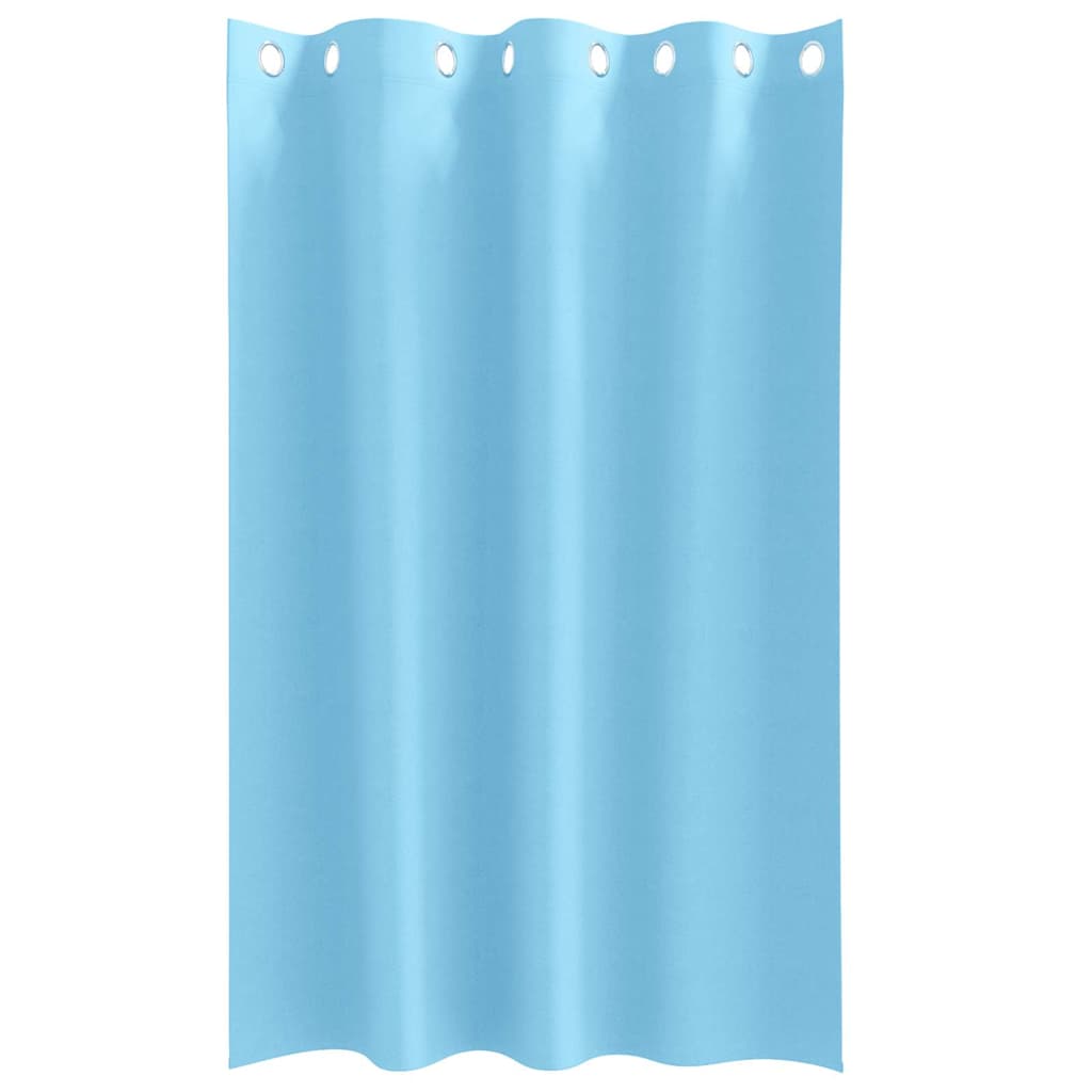 vidaXL Blackout Curtains with Rings 2 pcs Light Blue 175 x 140 cm