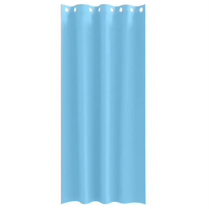 vidaXL Blackout Curtains with Rings 2 pcs Light Blue 245 x 140 cm