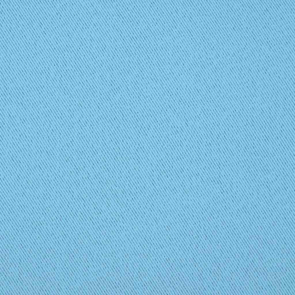 vidaXL Blackout Curtains with Rings 2 pcs Light Blue 245 x 140 cm