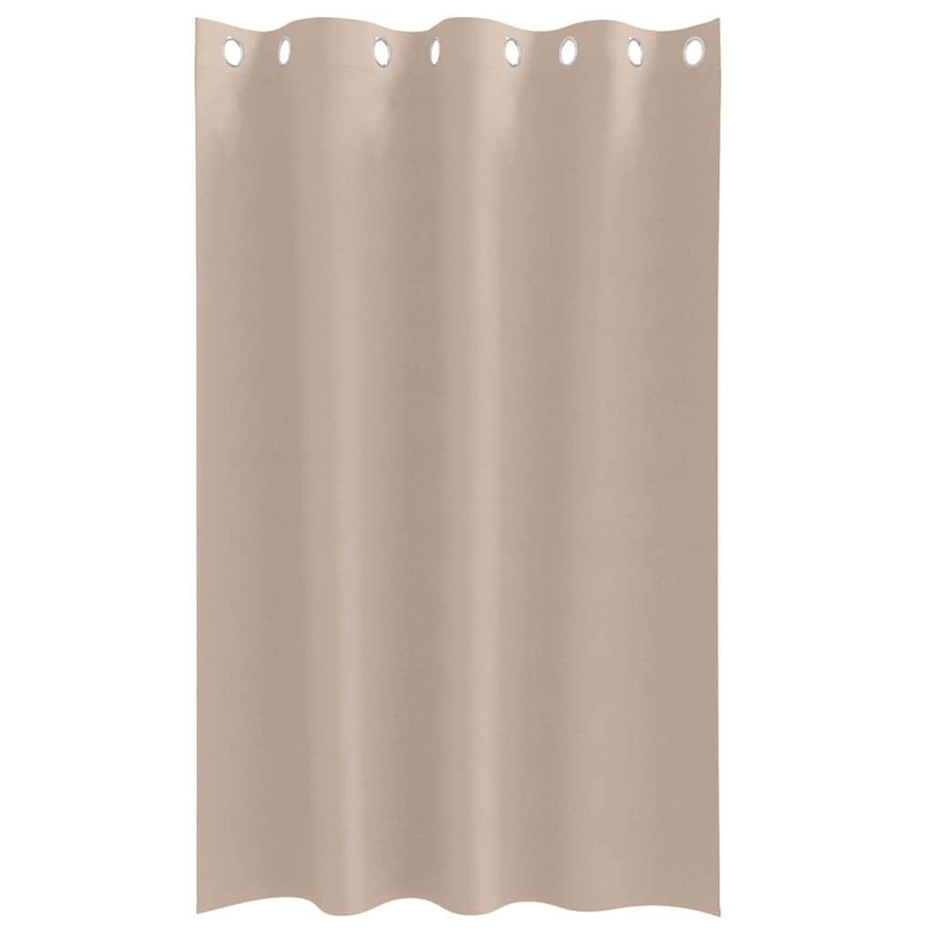 vidaXL Blackout Curtains with Rings 2 pcs Taupe 175 x 140 cm Polyester