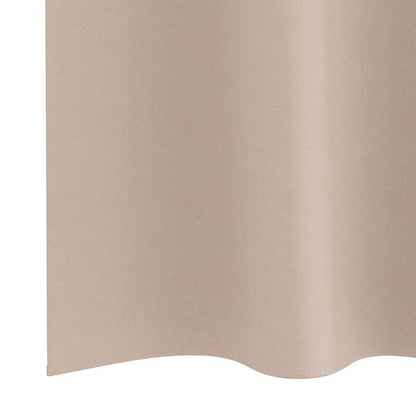vidaXL Blackout Curtains with Rings 2 pcs Taupe 225 x 140 cm Polyester