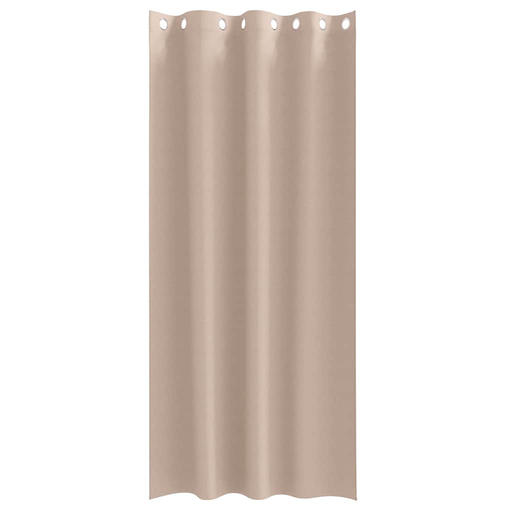 vidaXL Blackout Curtains with Rings 2 pcs Taupe 245 x 140 cm Polyester