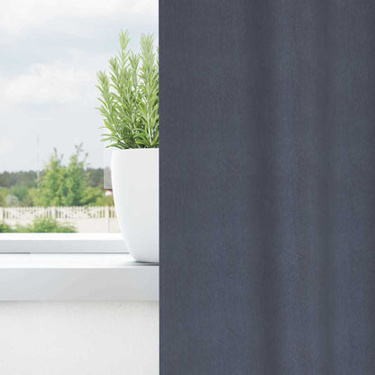 vidaXL Blackout Curtains with Rings 2 pcs Anthracite 175 x 140 cm