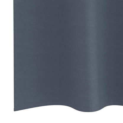 vidaXL Blackout Curtains with Rings 2 pcs Anthracite 245 x 140 cm