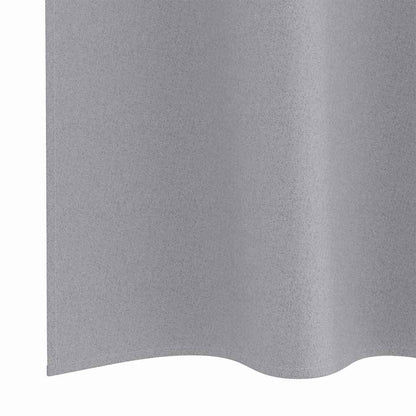 vidaXL Blackout Curtains with Rings 2 pcs Light Grey 175 x 140 cm