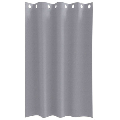 vidaXL Blackout Curtains with Rings 2 pcs Light Grey 175 x 140 cm