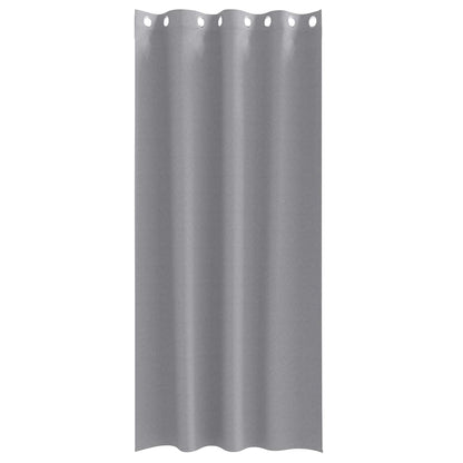 vidaXL Blackout Curtains with Rings 2 pcs Light Grey 245 x 140 cm