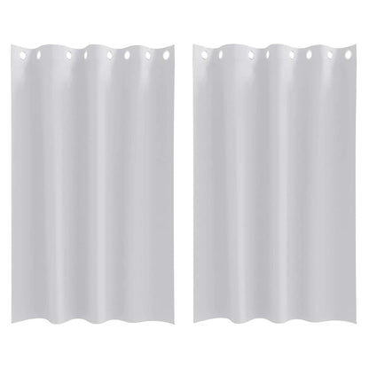 vidaXL Blackout Curtains with Rings 2 pcs Pale Grey 175 x 140 cm