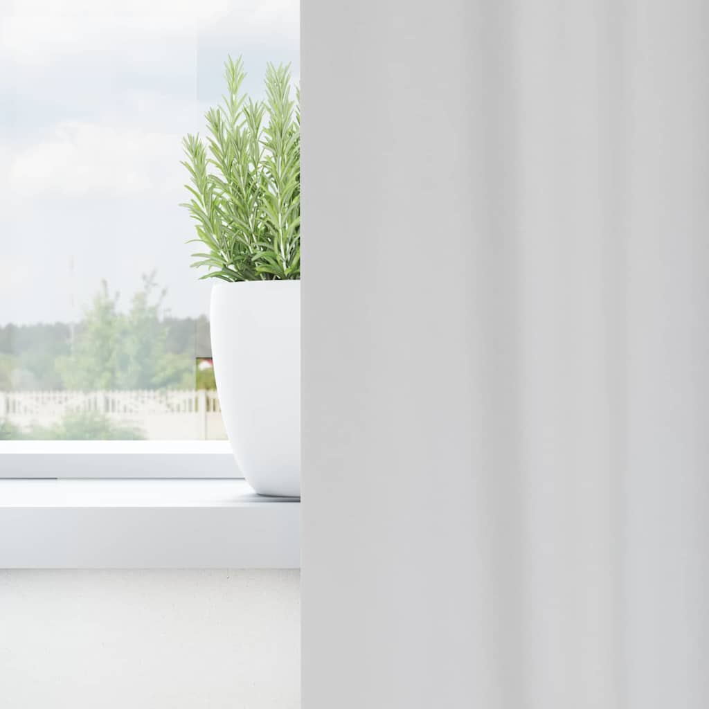 vidaXL Blackout Curtains with Rings 2 pcs Pale Grey 260 x 140 cm