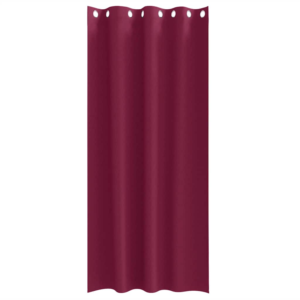 vidaXL Blackout Curtains with Rings 2 pcs Wine Red 245 x 140 cm
