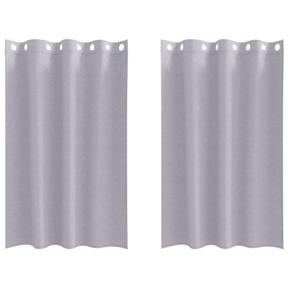 vidaXL Blackout Curtains with Rings 2 pcs Metal Grey 175 x 140 cm