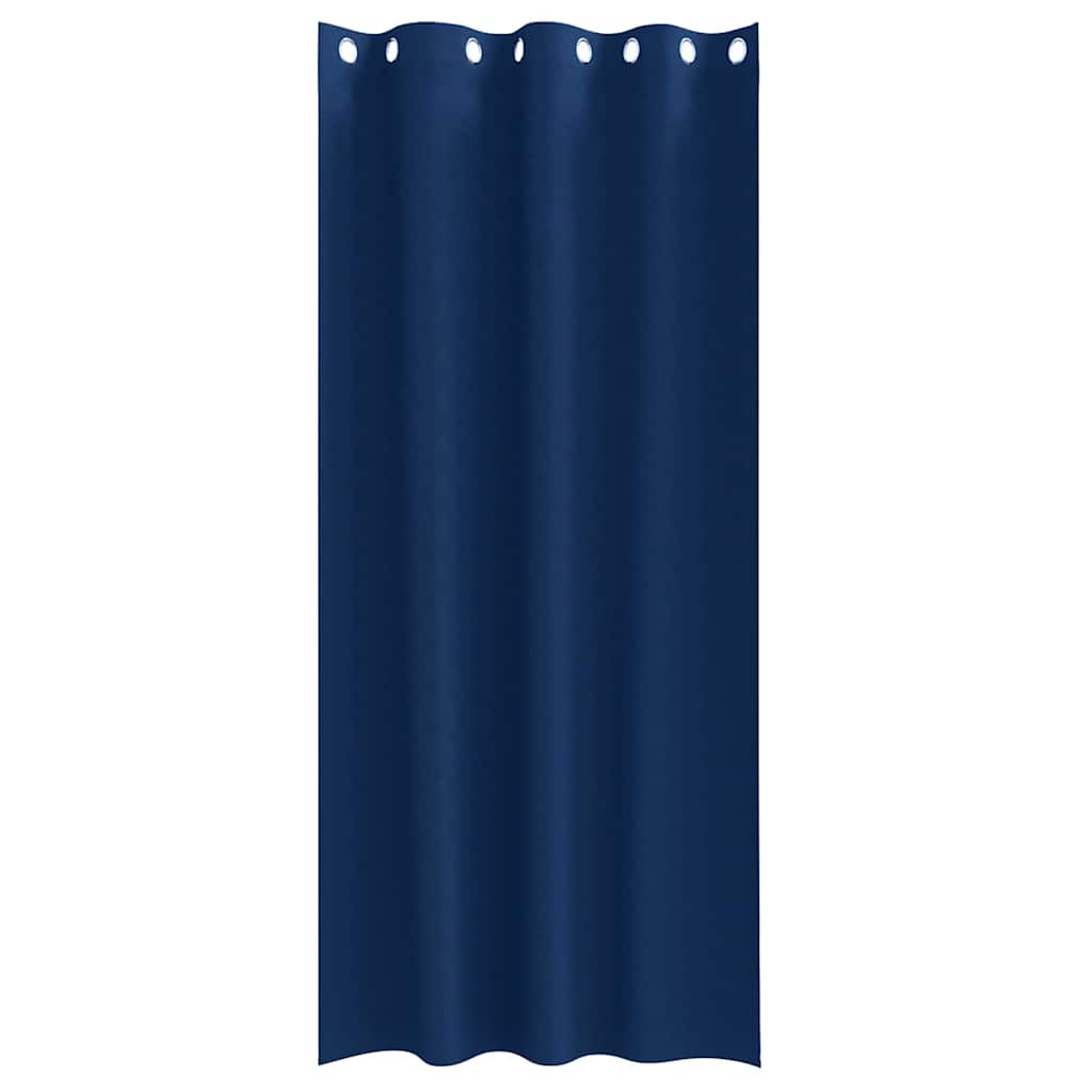 vidaXL Blackout Curtains with Rings 2 pcs Dark Blue 245 x 140 cm
