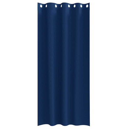 vidaXL Blackout Curtains with Rings 2 pcs Dark Blue 245 x 140 cm