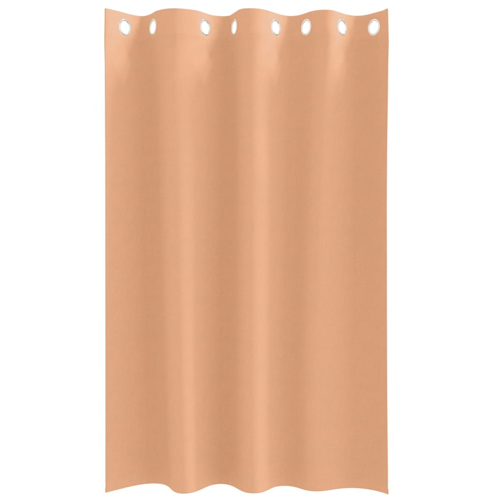 vidaXL Blackout Curtains with Rings 2 pcs Light Brown 175 x 140 cm