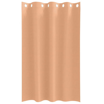 vidaXL Blackout Curtains with Rings 2 pcs Light Brown 175 x 140 cm