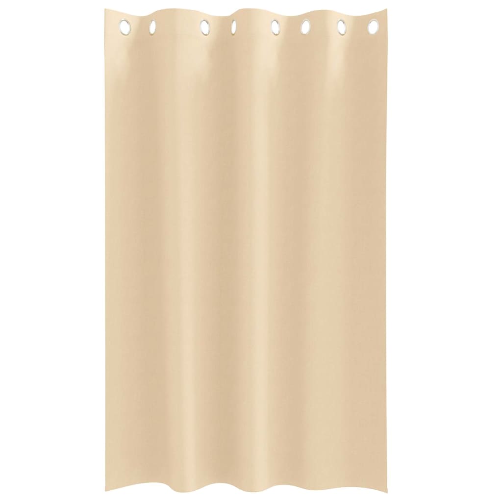 vidaXL Blackout Curtains with Rings 2 pcs Cream 175 x 140 cm Polyester
