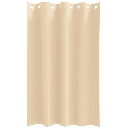 vidaXL Blackout Curtains with Rings 2 pcs Cream 175 x 140 cm Polyester