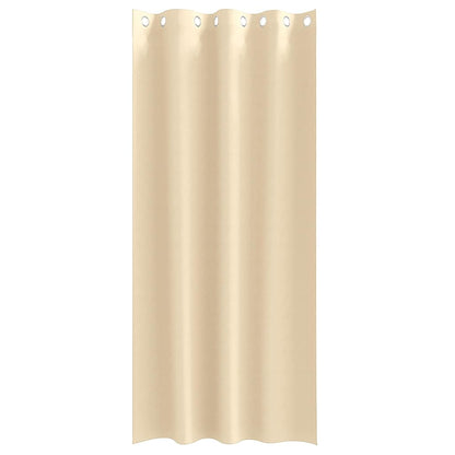 vidaXL Blackout Curtains with Rings 2 pcs Cream 245 x 140 cm Polyester