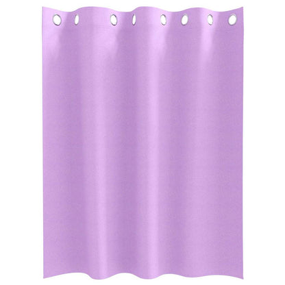 vidaXL Blackout Curtains with Rings 2 pcs Purple 140 x 140 cm