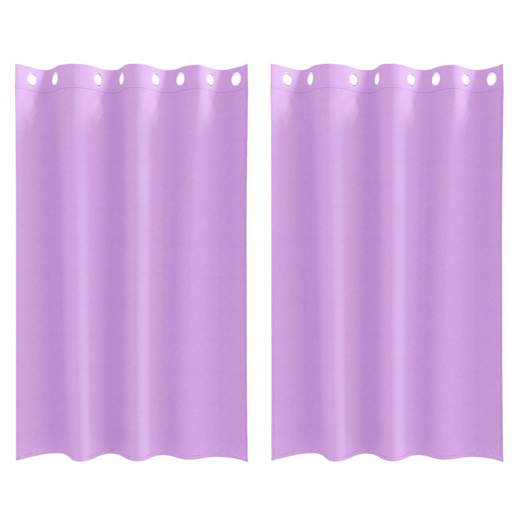 vidaXL Blackout Curtains with Rings 2 pcs Purple 175 x 140 cm