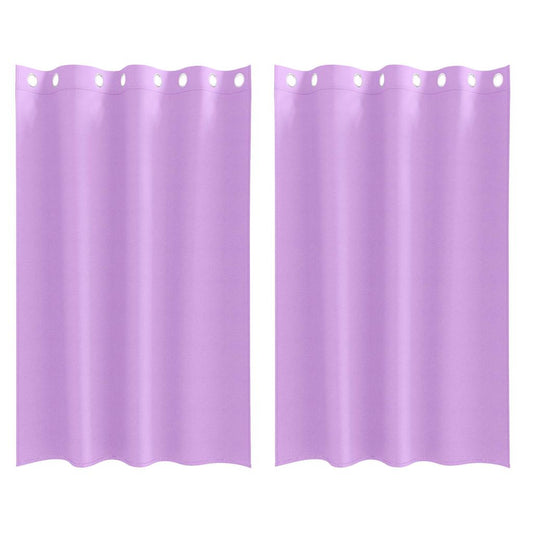 vidaXL Blackout Curtains with Rings 2 pcs Purple 175 x 140 cm