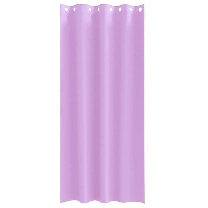 vidaXL Blackout Curtains with Rings 2 pcs Purple 245 x 140 cm