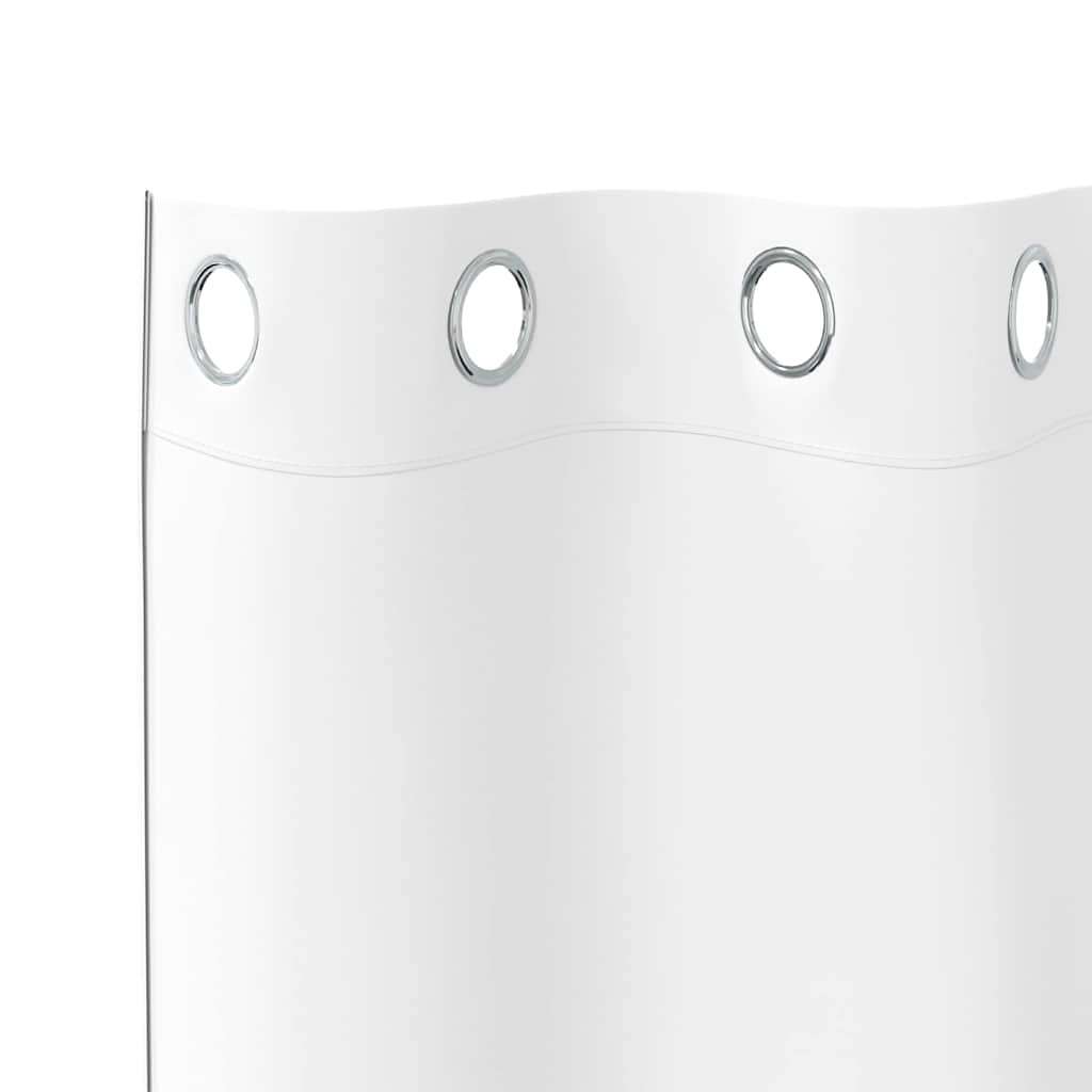vidaXL Blackout Curtains with Rings 2 pcs Pure White 245 x 140 cm