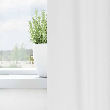 vidaXL Blackout Curtains with Rings 2 pcs Pure White 245 x 140 cm