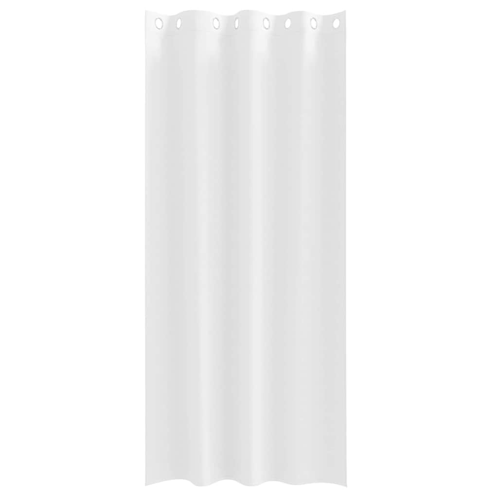 vidaXL Blackout Curtains with Rings 2 pcs Pure White 245 x 140 cm