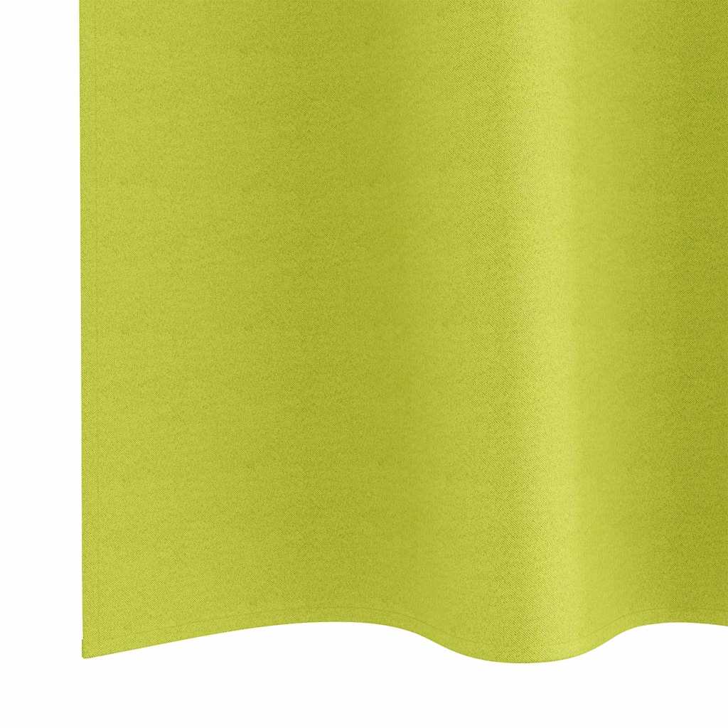vidaXL Blackout Curtains with Rings 2 pcs Green 245 x 140 cm Polyester