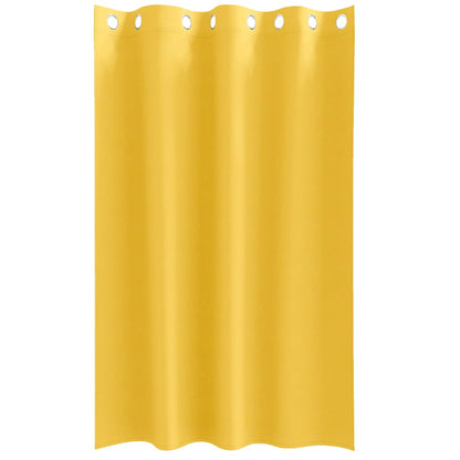 vidaXL Blackout Curtains with Rings 2 pcs Mustard Yellow 175 x 140 cm