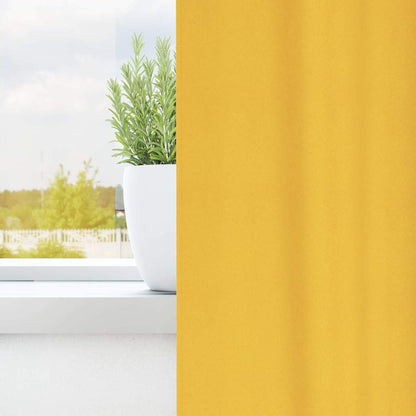 vidaXL Blackout Curtains with Rings 2 pcs Mustard Yellow 260 x 140 cm