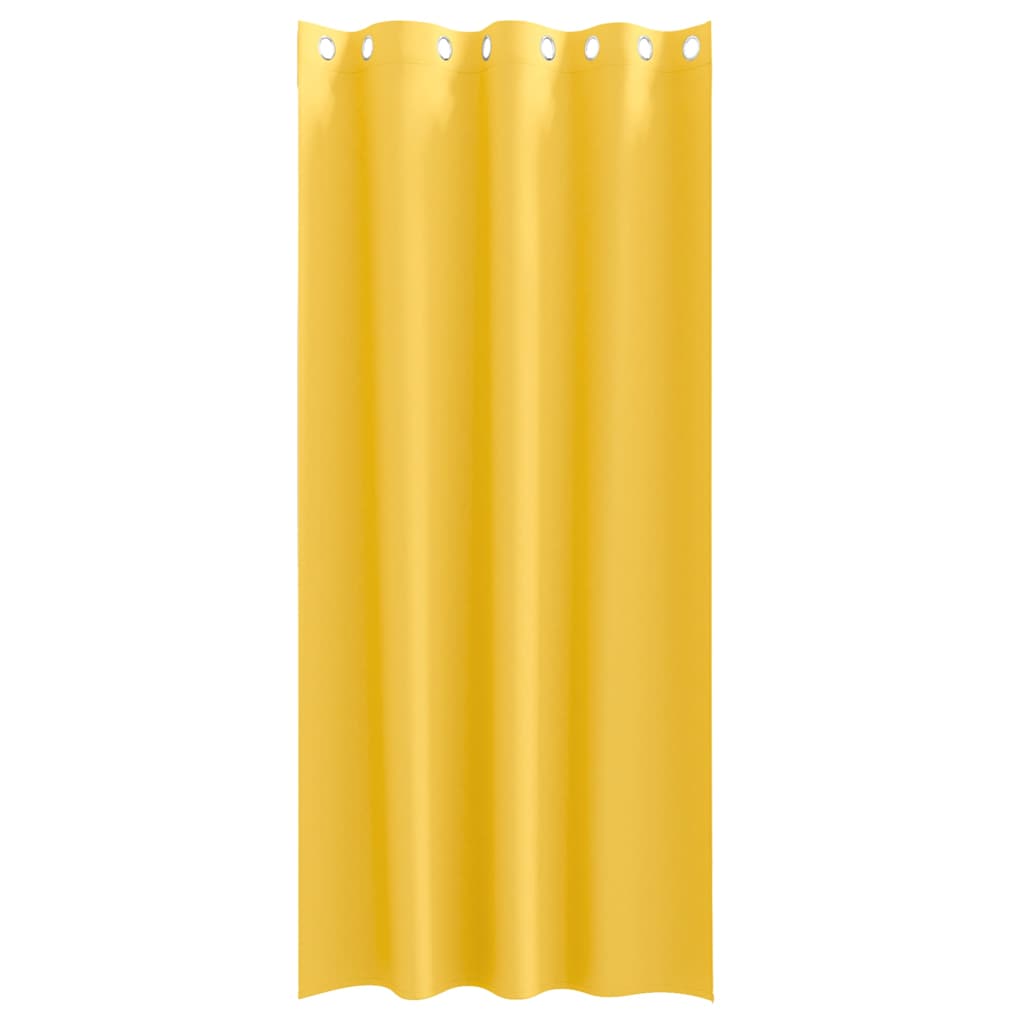 vidaXL Blackout Curtains with Rings 2 pcs Mustard Yellow 260 x 140 cm