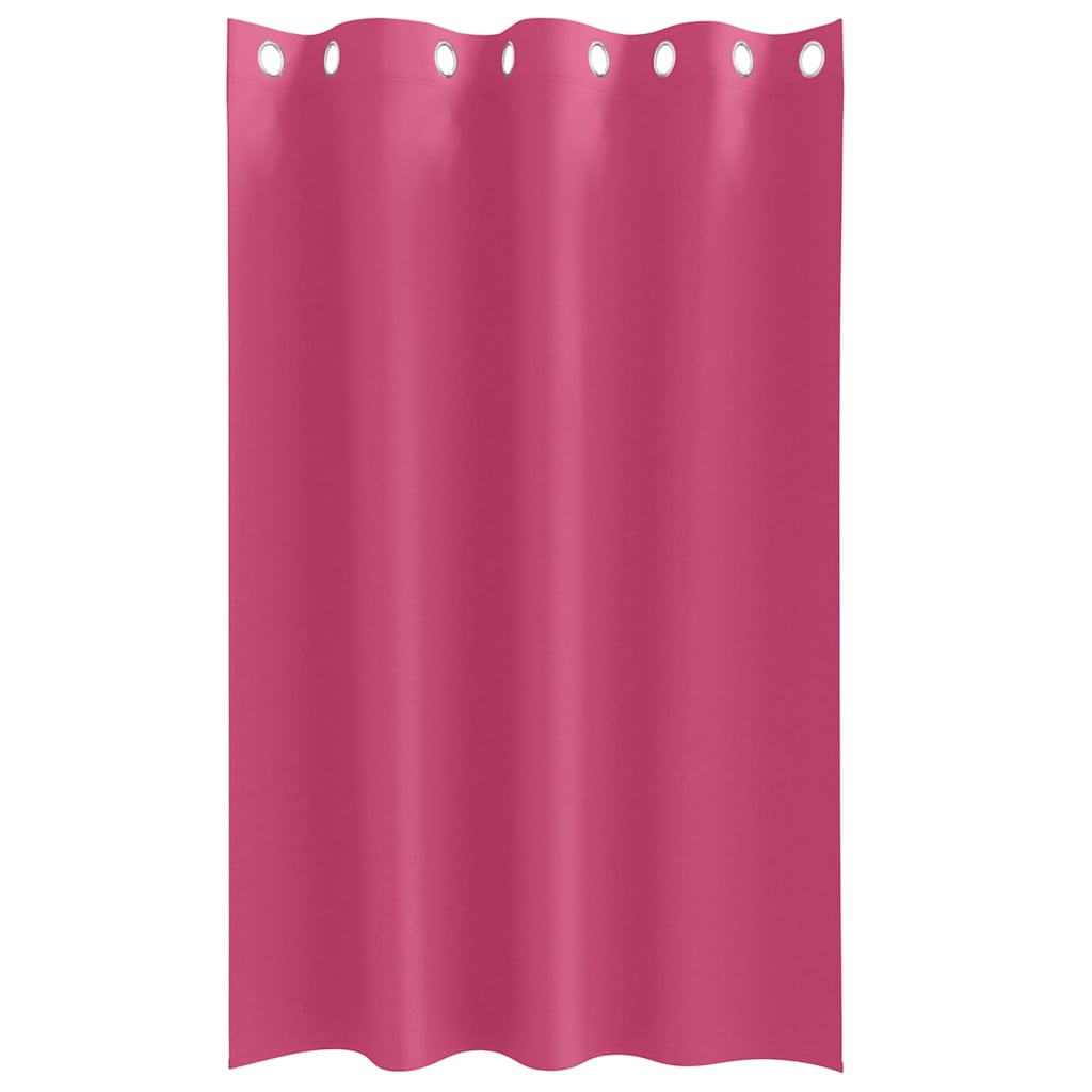 vidaXL Blackout Curtains with Rings 2 pcs Bright Pink 175 x 140 cm