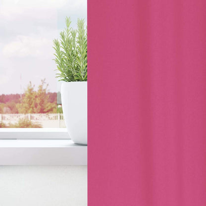 vidaXL Blackout Curtains with Rings 2 pcs Bright Pink 245 x 140 cm