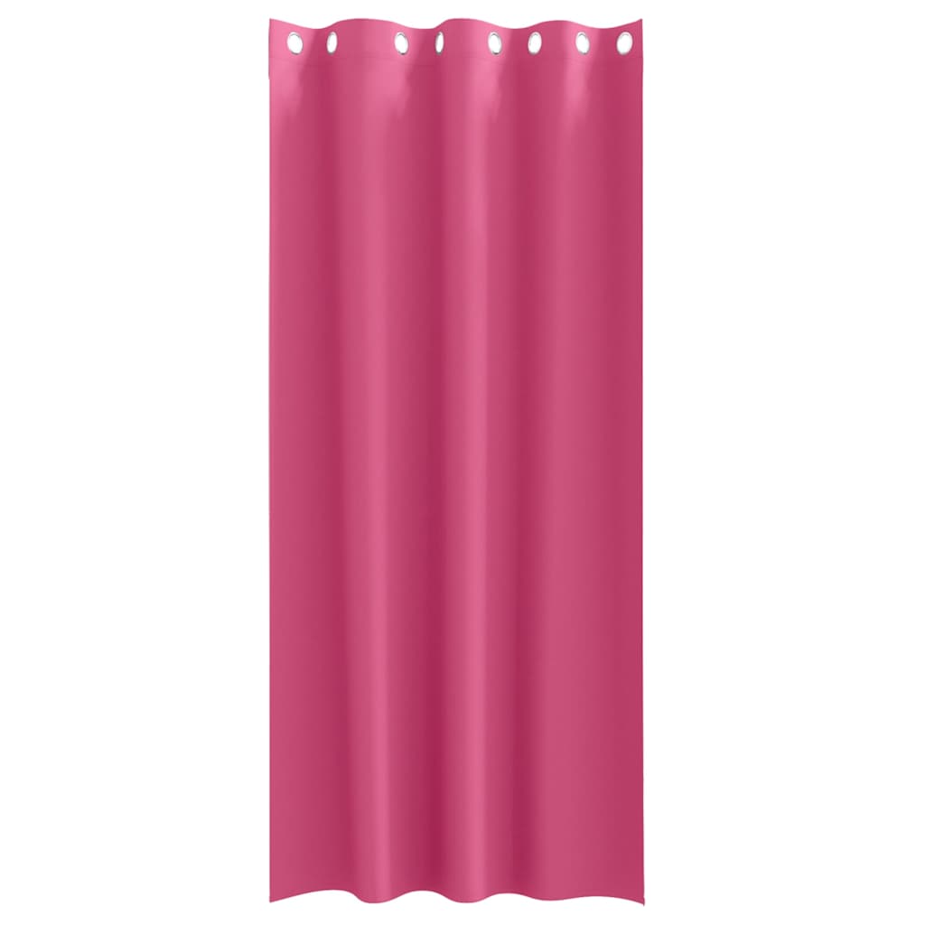 vidaXL Blackout Curtains with Rings 2 pcs Bright Pink 245 x 140 cm