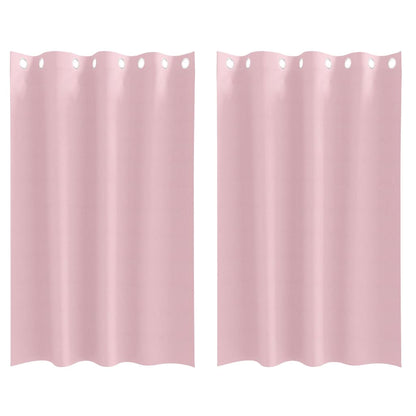 vidaXL Blackout Curtains with Rings 2 pcs Baby Pink 175 x 140 cm