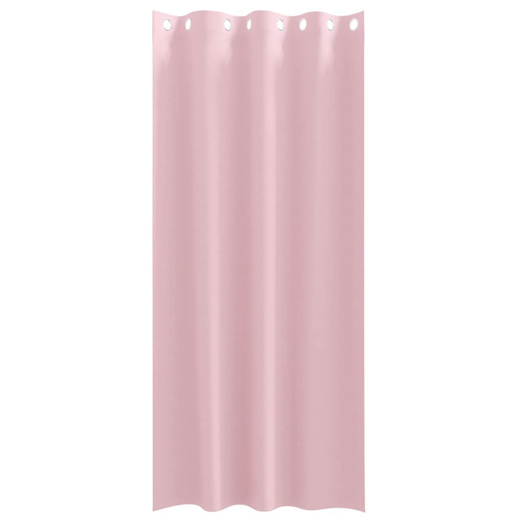 vidaXL Blackout Curtains with Rings 2 pcs Baby Pink 225 x 140 cm