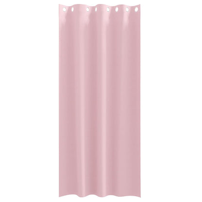 vidaXL Blackout Curtains with Rings 2 pcs Baby Pink 225 x 140 cm