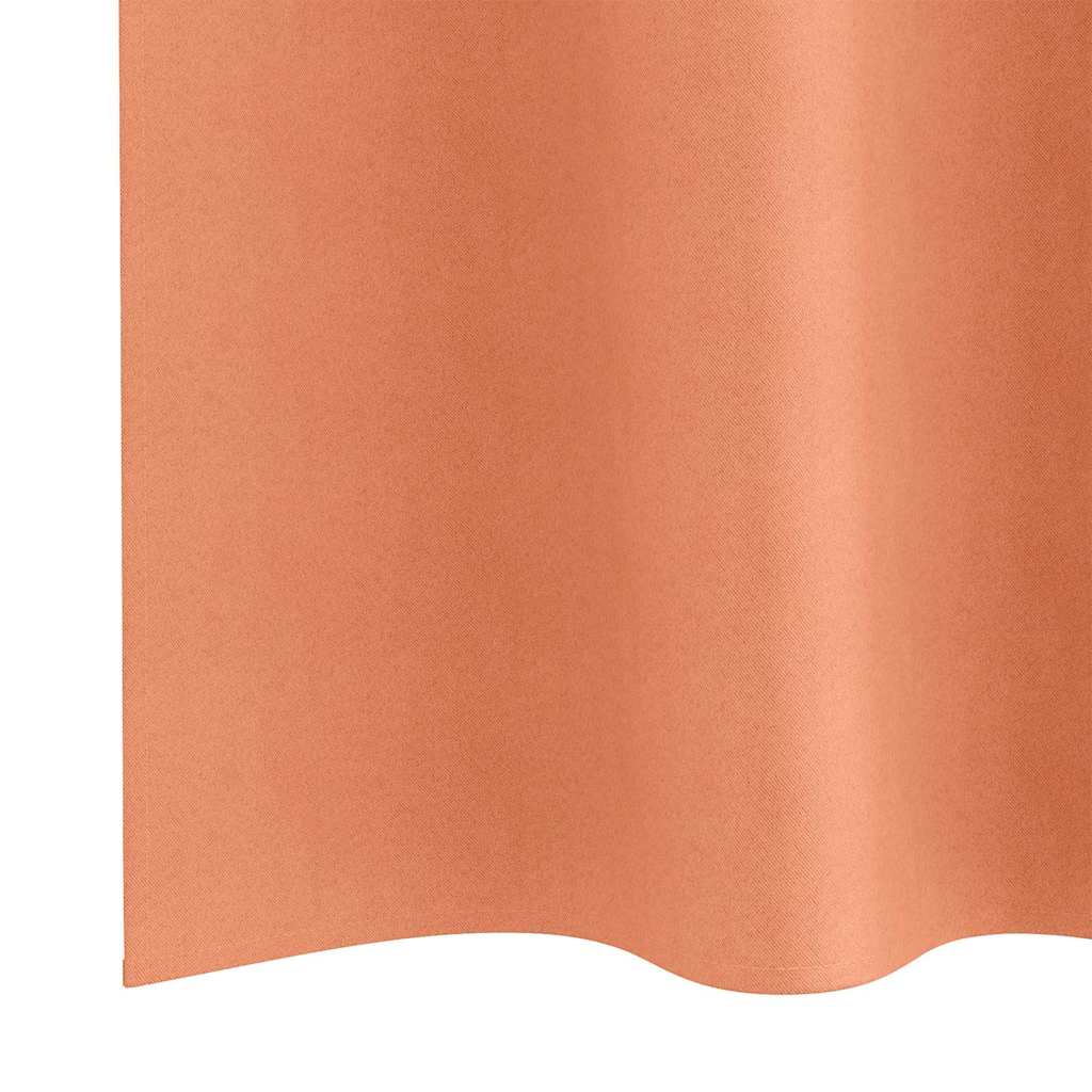 vidaXL Blackout Curtains with Rings 2 pcs Terracotta 175 x 140 cm
