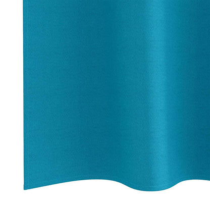 vidaXL Blackout Curtains with Rings 2 pcs Turquoise 245 x 140 cm