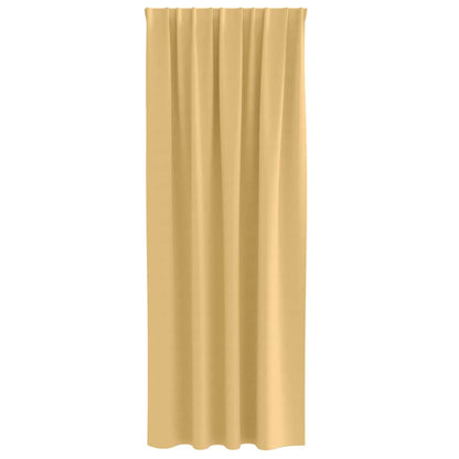 vidaXL Blackout Curtains with Rings 2 pcs Beige 260 x 140 cm Polyester