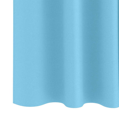 vidaXL Blackout Curtains with Rings 2 pcs Light Blue 225 x 140 cm
