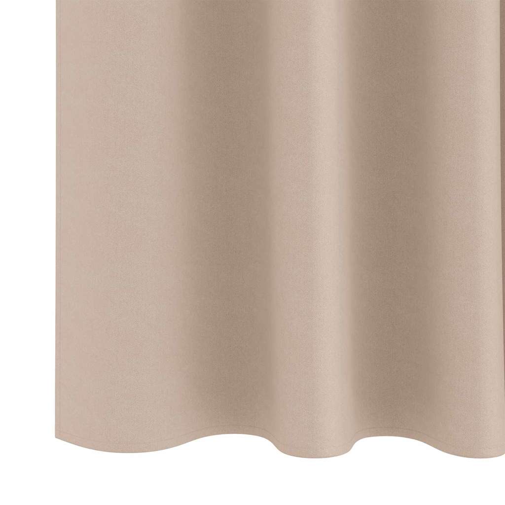 vidaXL Blackout Curtains with Rings 2 pcs Taupe 225 x 140 cm Polyester