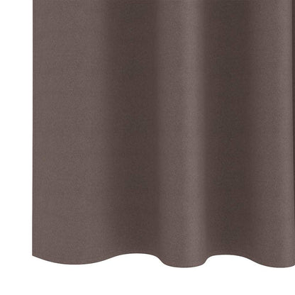 vidaXL Blackout Curtains with Rings 2 pcs Dark Brown 245 x 140 cm