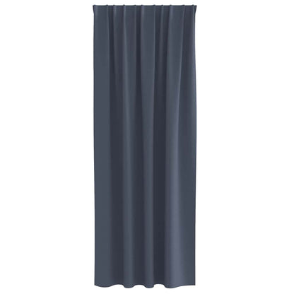 vidaXL Blackout Curtains with Rings 2 pcs Anthracite 260 x 140 cm